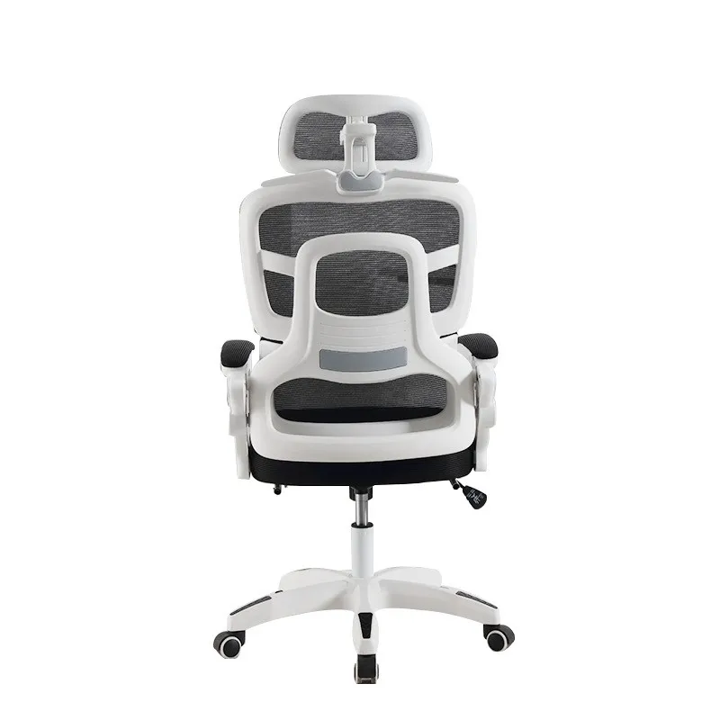 Wooden Ergonomic Chair Dormitory Movable Rotating Study Chair Office Sitting Comfortable Lying Waist Support Office Chair
