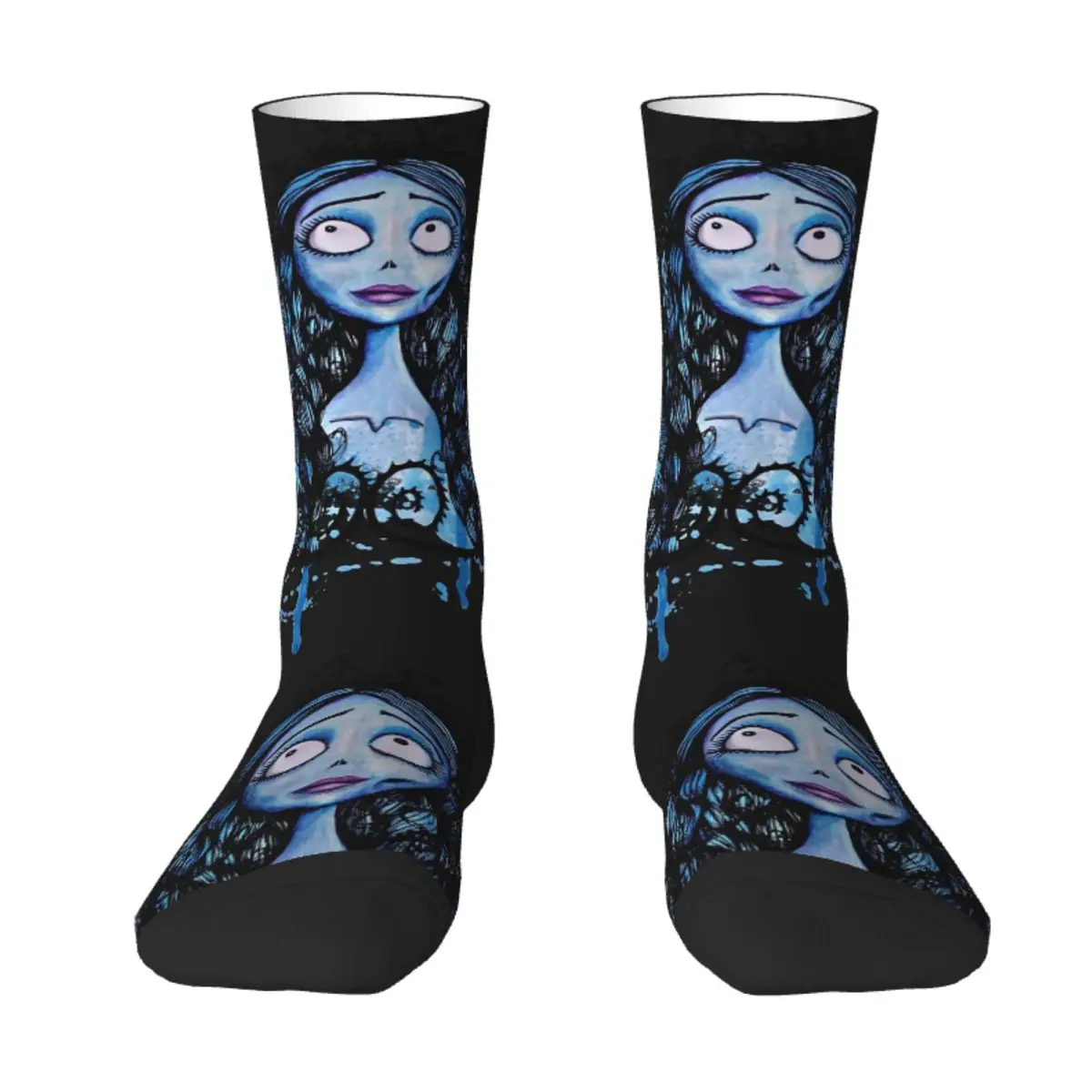 Corpse Bride Socks Winter Animated Fantasy Film Stockings Trendy Women Men Soft Breathable Socks Outdoor Sports Anti Skid Socks