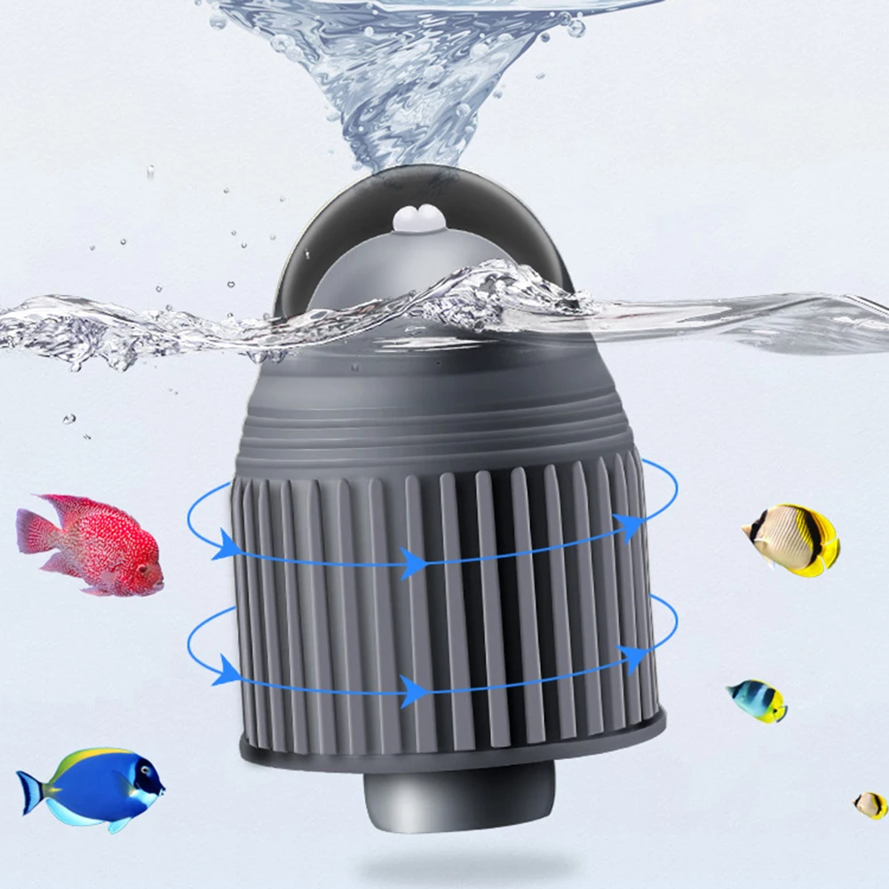 1PCS ABS Aquarium Wave Maker Circulation Pump Low Decibel Fish Tank Pump 360 Degree Automatic Rotation Submersible Water Pump