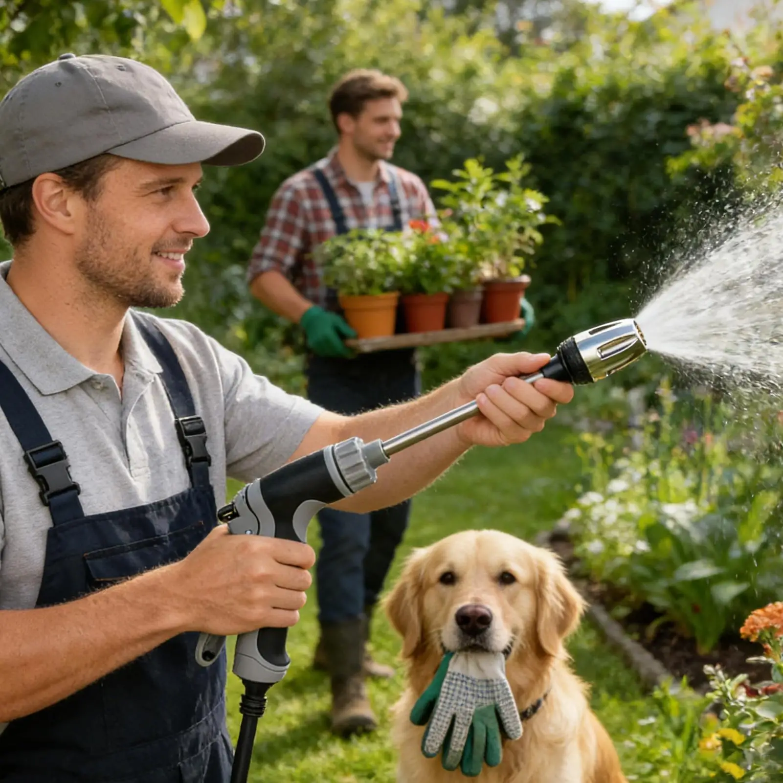 

Насадка-распылитель для мойки высокого давления с 3 режимами, регулируемая, для сада, газона, улицы