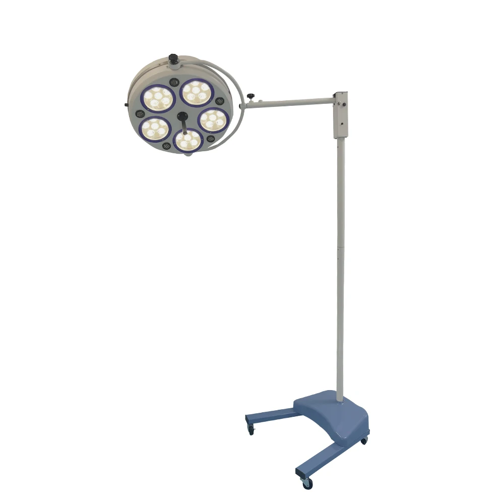 Hospital Mobile Standing Operating Lamp Led 5 Hole Examination Lamp Medical Surgical Shadowless Lights