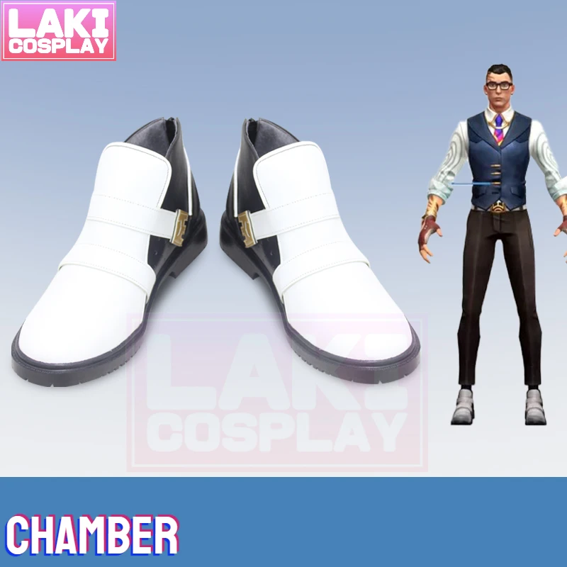 

Chamber Cosplay Shoes Game Cos Valorant Chamber Cosplay Shoes White and Black Boots Adult Unisex Role Play Any Size Shoes