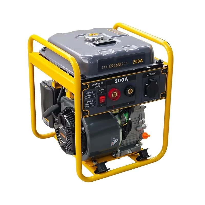 Portable 160A 200A Gasoline Welding Machine Adjustable Current 2KW AC Small Inverter Petrol Welder Welding Generator