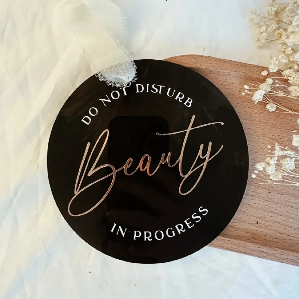 Beauty salon Do Not Disturb Door Sign,Acrylic Spa Salon Sign,beauty room,Treatment room sign,Lash and brow Acrylic door hanger