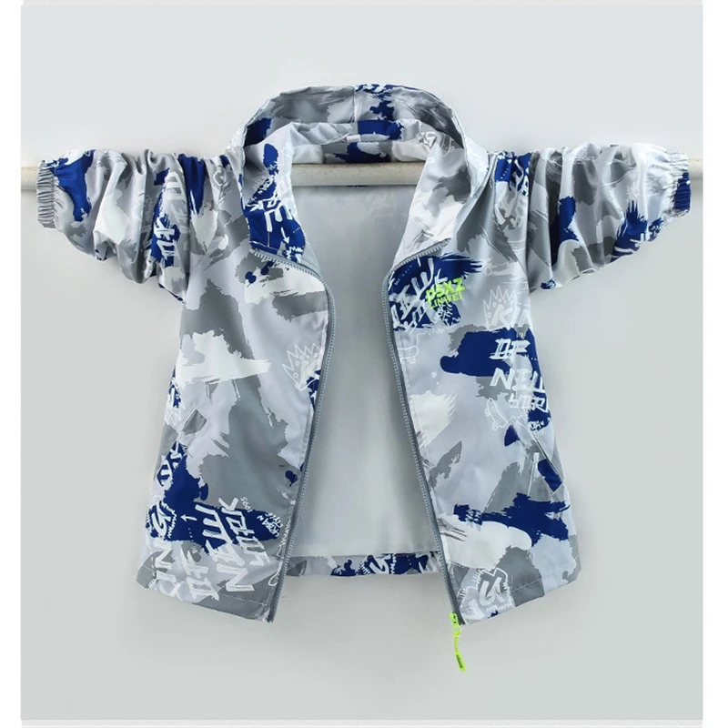 

5-11T spring autumn children kids boys fashion casual hooded coat