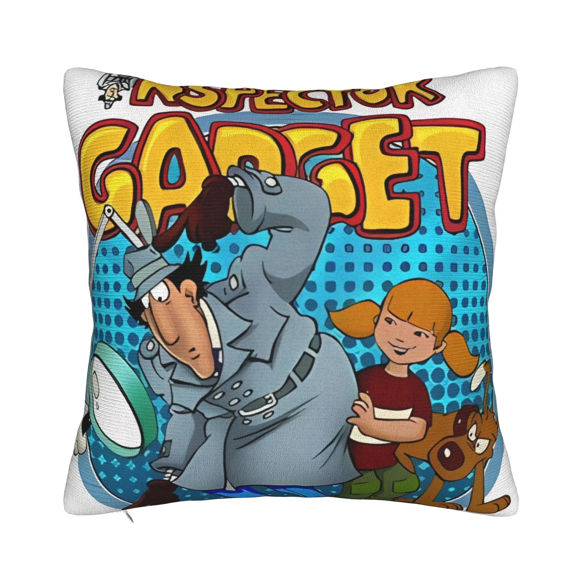 Inspector Gadget Action Exploring Film  Decorative Pillowcases for Cozy Inspector Gadget Pillow Cover Soft Durable
