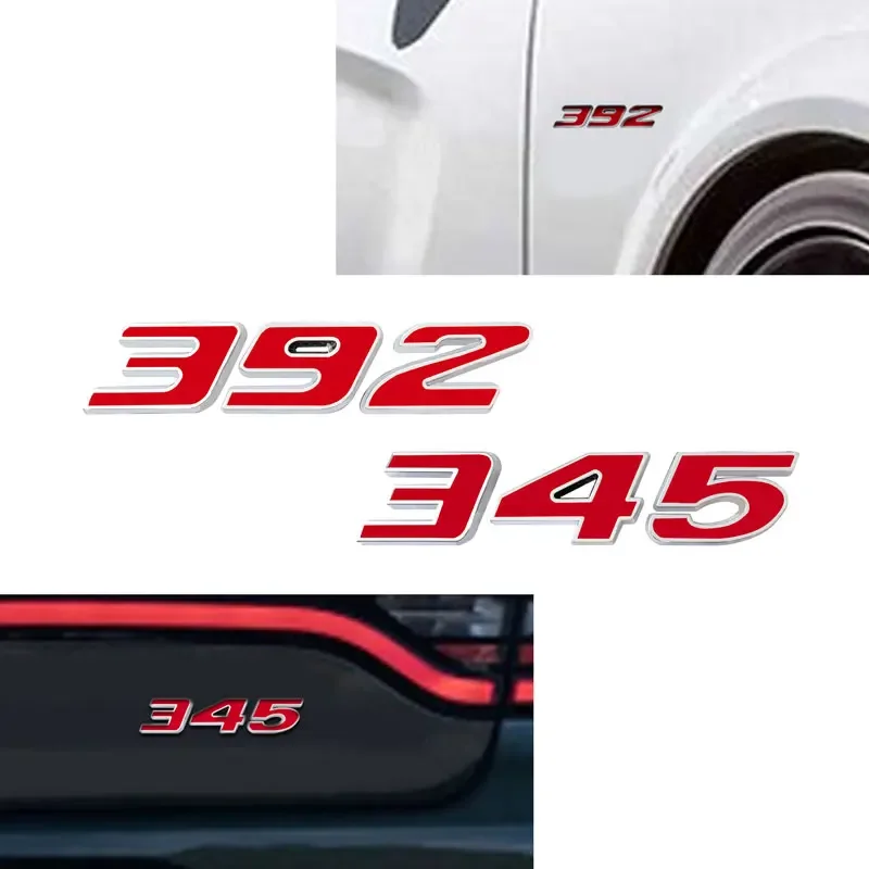 ملصق معدني ثلاثي الأبعاد للسيارة ، شعار ، ملصق جانبي للدرابزين ، ملصق ذيل المصد الخلفي ، تحدي شاحن Hemi ، 6.4L ، والي