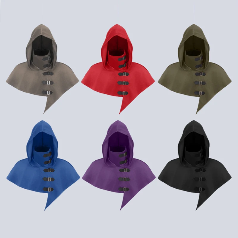 1pc Medieval Monk Costumes Wizard and Priest Costumes, Cosplay Outfits, Stage Costumes Halloween Hooded Capes