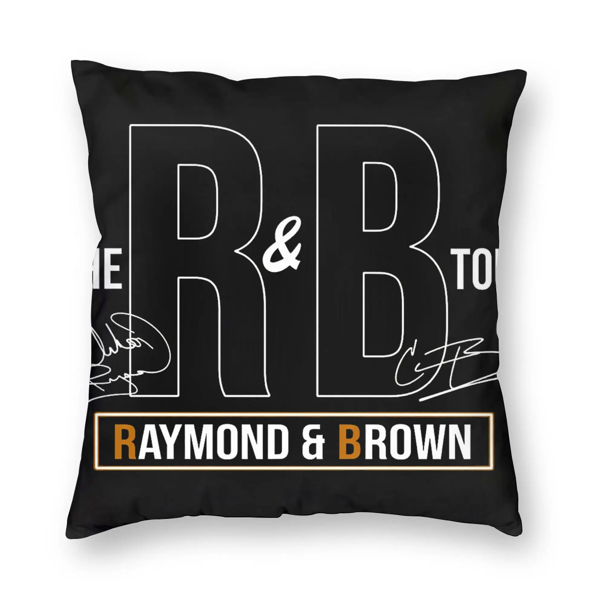 Chris Brown And Usher The Rb Tour Pillow Case  Raymond And Brown Comfy Pillow Cover  Cushion Cover For Living Room Bed Chair