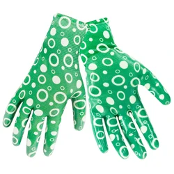 Multifunctional Gloves, Anti Prick Nitrile Coating, Breathable Knit Back, Suitable for Gardening and Other Work, Green