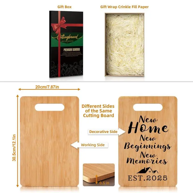 Schneidebretter für die Küche, doppelseitiges natürliches Schneidebrett in Lebensmittelqualität, Küchenschneidebrett, Schneidplatte für Fleisch