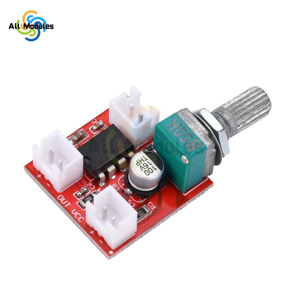 UTC2822 Mono Channel Amplifier Board BTL Sound Amp Module DC 1.8-12V 2W Audio Amplifier