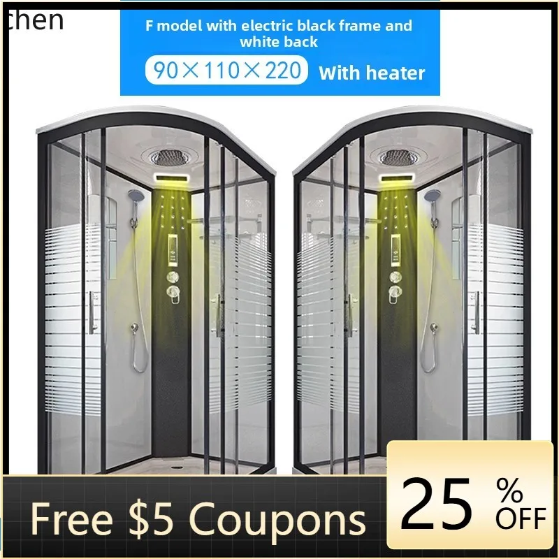 T25 integral shower room bathroom bathroom room closed tempered glass steam room dry and wet separation