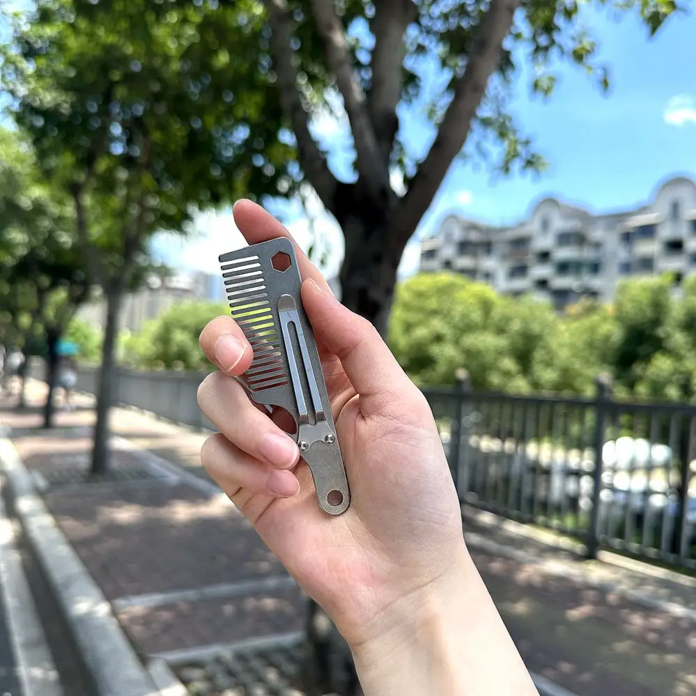 Outdoor Portable Titanium Alloy Pry Bar Survival EDC Tool