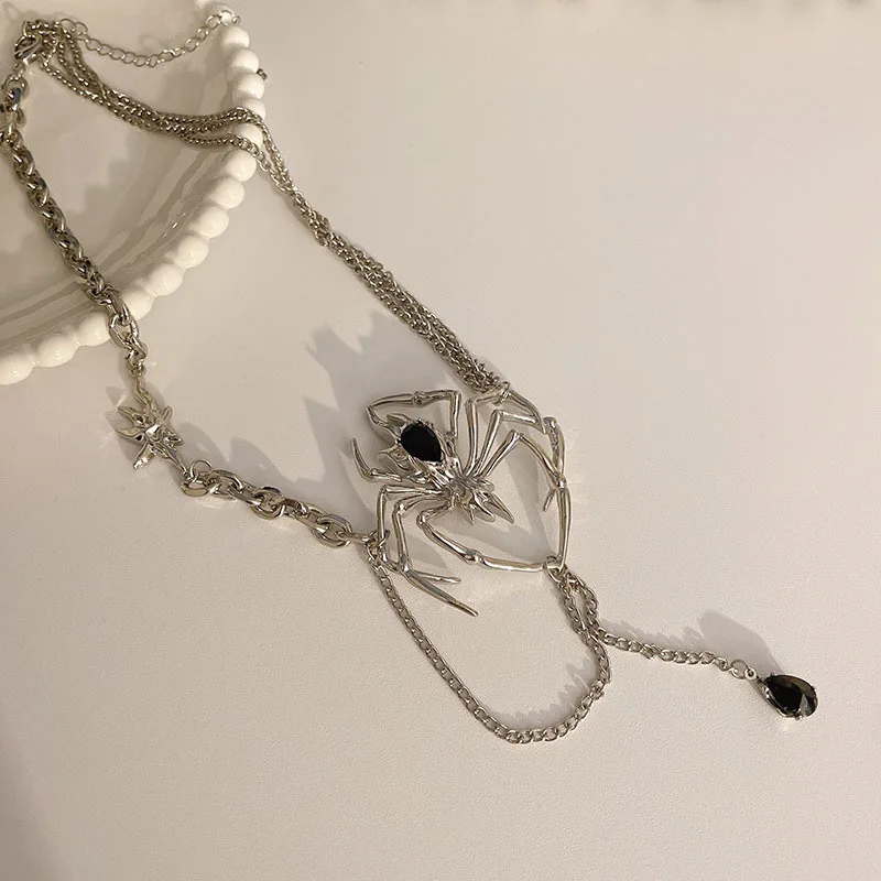 جديد شخصية العنكبوت قلادة قلادة العنكبوت الشرير القلائد باردة للجنسين العصرية الرقبة اكسسوارات المختنق للنساء الرجال المجوهرات #5