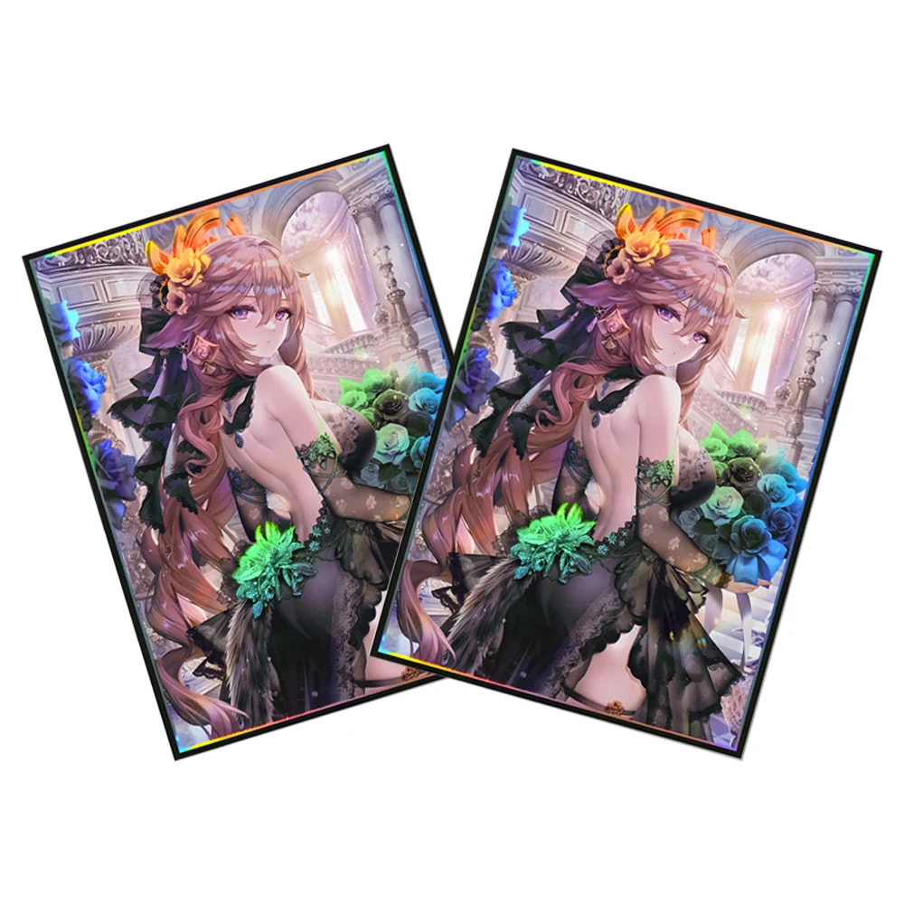 

60PCS Standard Size Pokémon Cute Anime Card Sleeves Protector for PTCG Trading Card Sleeves for Game Card Outer Card Protectors