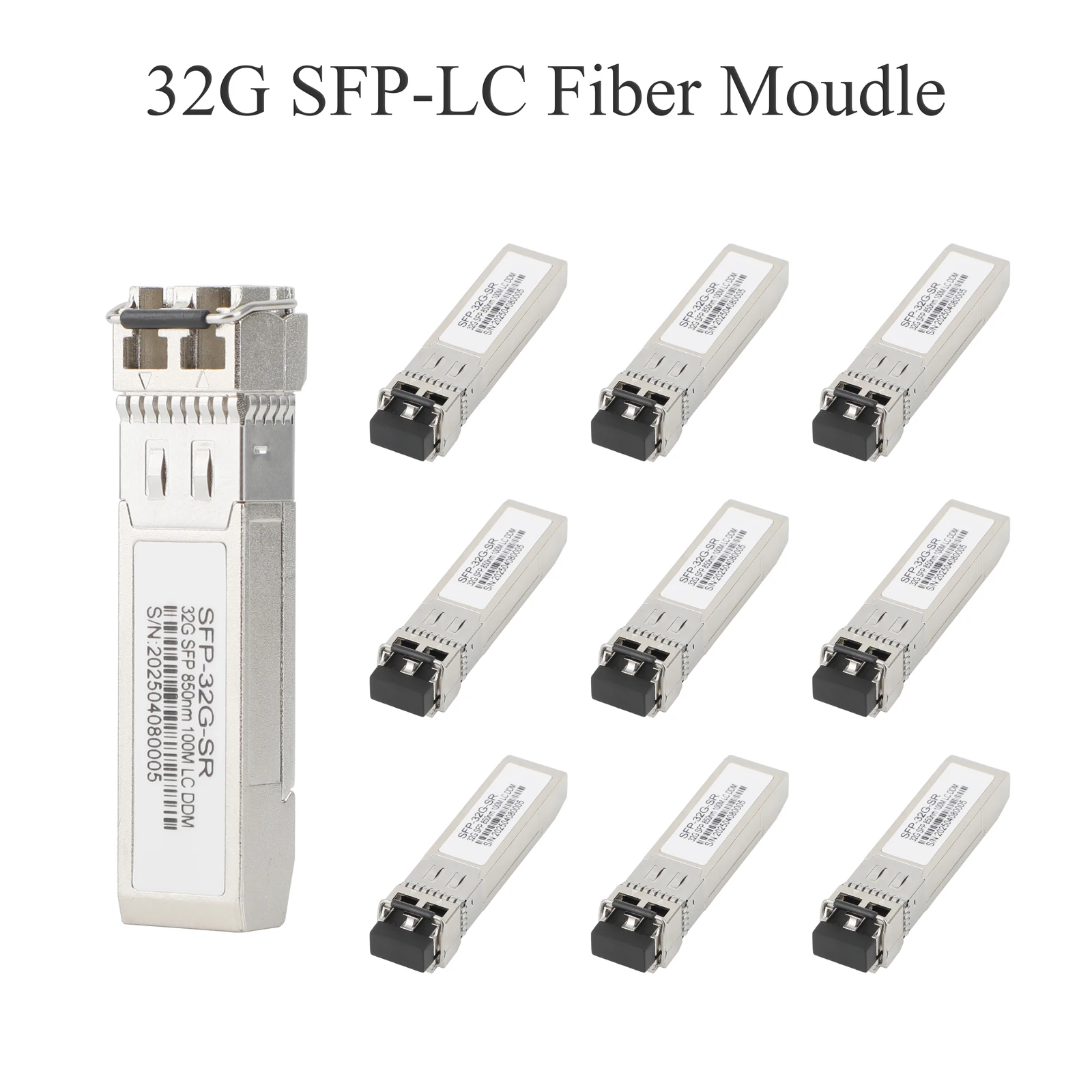 

10PCS 32G SFP Optical Module 850nm/1310nm LC Single Mode/Multimode Dual Fiber 100m/10km/40km for Cisco Mikrotik Ethernet Switch