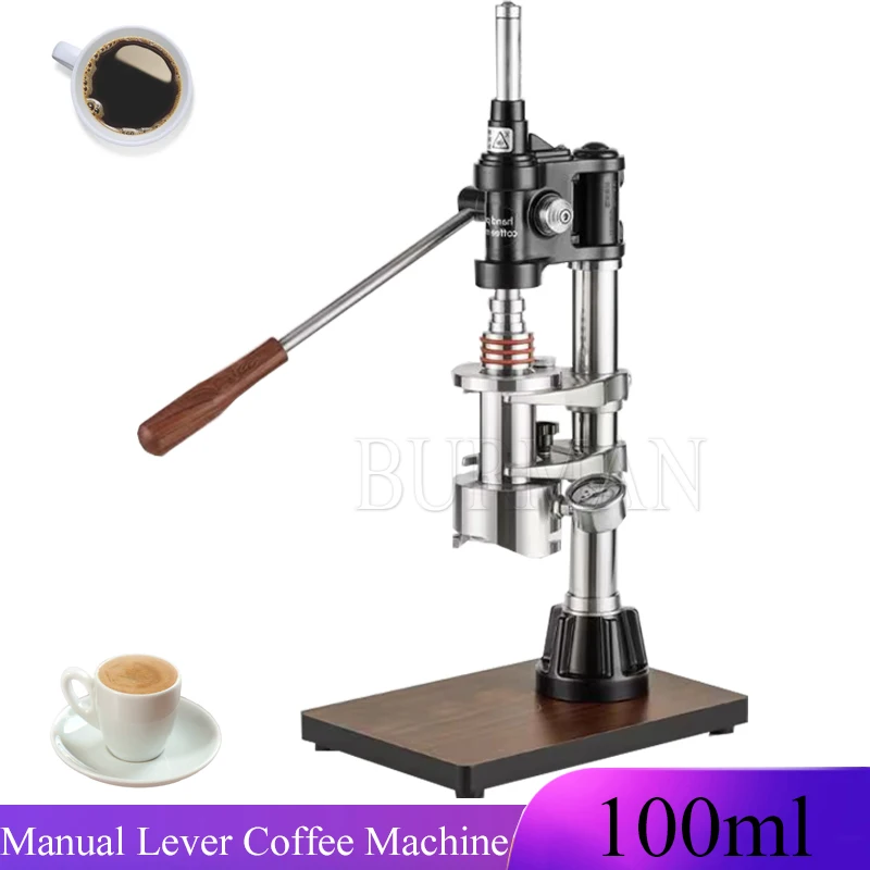 Pressure Lever Coffee Maker Hand Pressed Coffee Machine 304 Stainless Steel Manual Espresso