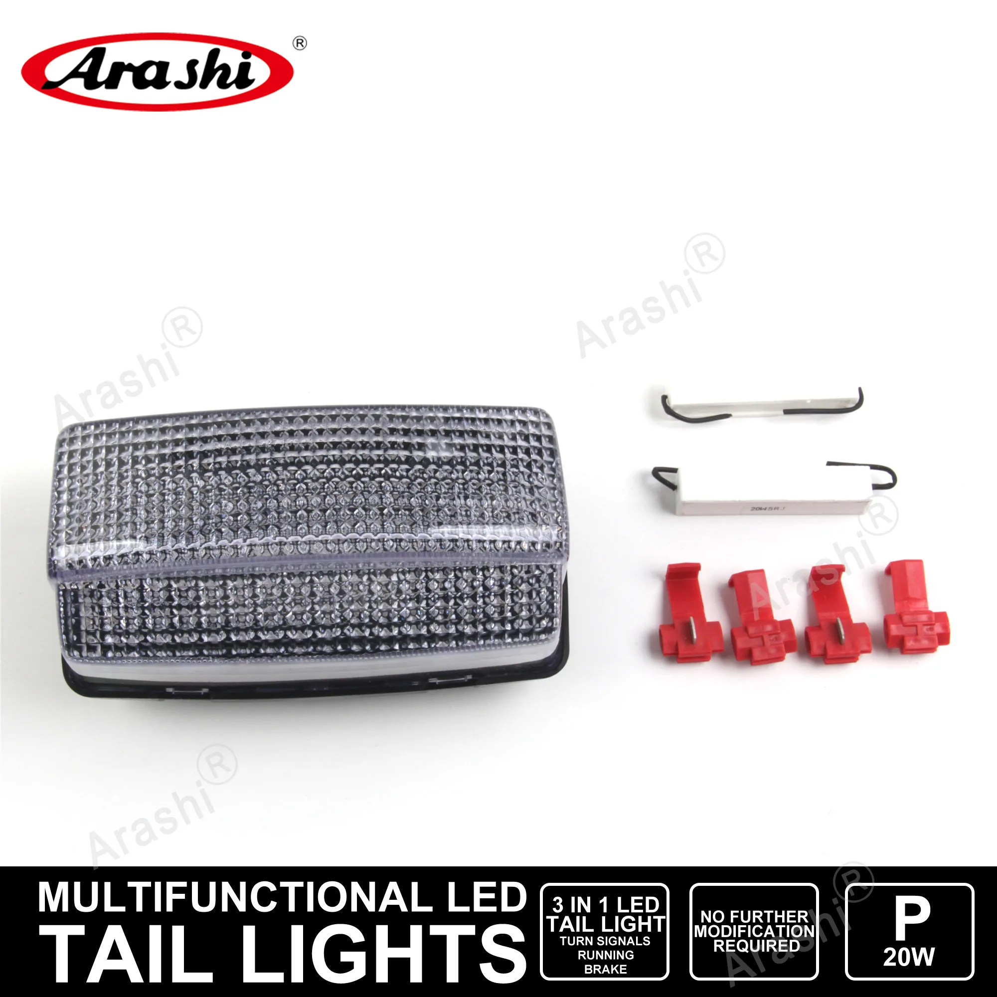 Motorcycle LED Taillight Turn Signal Light Brake Lamp For YAMAHA FZ600 1986-1988 / FZR500 1989-1993 / XT600 TRX850 1986-1990 New