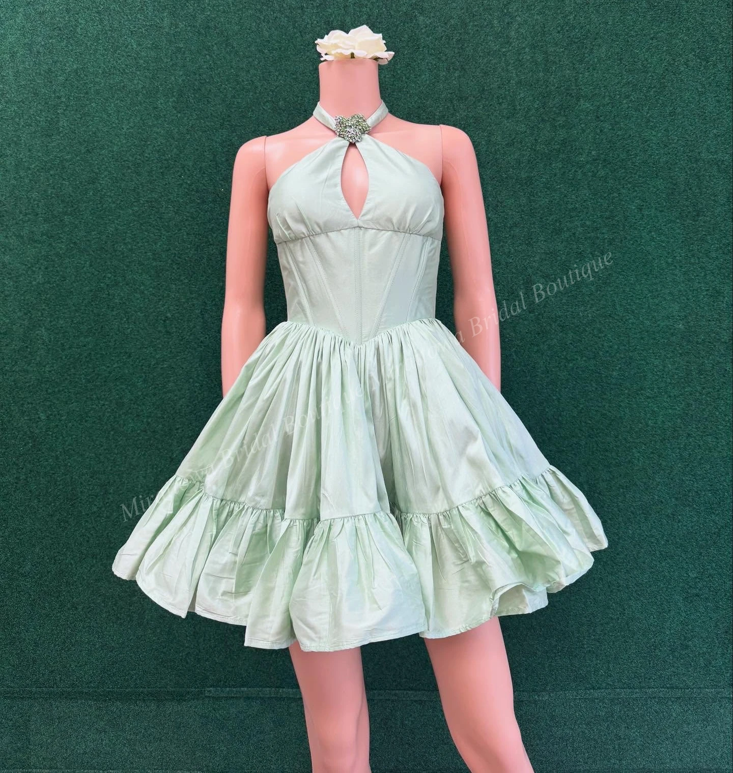 فستان حفلات الكوكتيل هالتر ثقب المفتاح روزيت كورال سويت 16 شبه رسمي هوكو حفل 8th ثوب التخرج مسابقة مقابلة عطلة