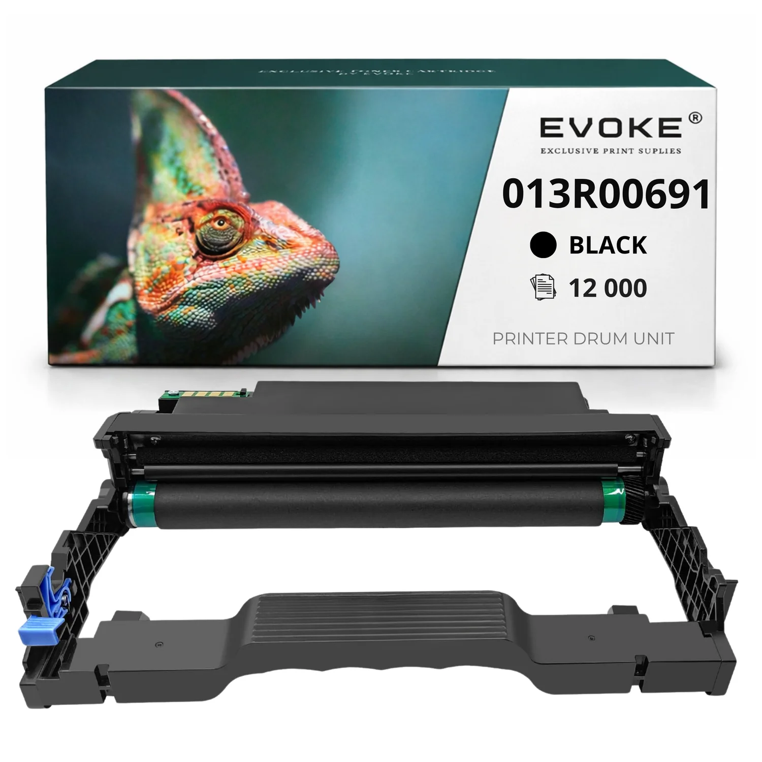 Evoke Compatibele Trommel voor Xerox Drb-230 Drb230 013R00691 Zwart 12000 Pagina's B230 B225 B235