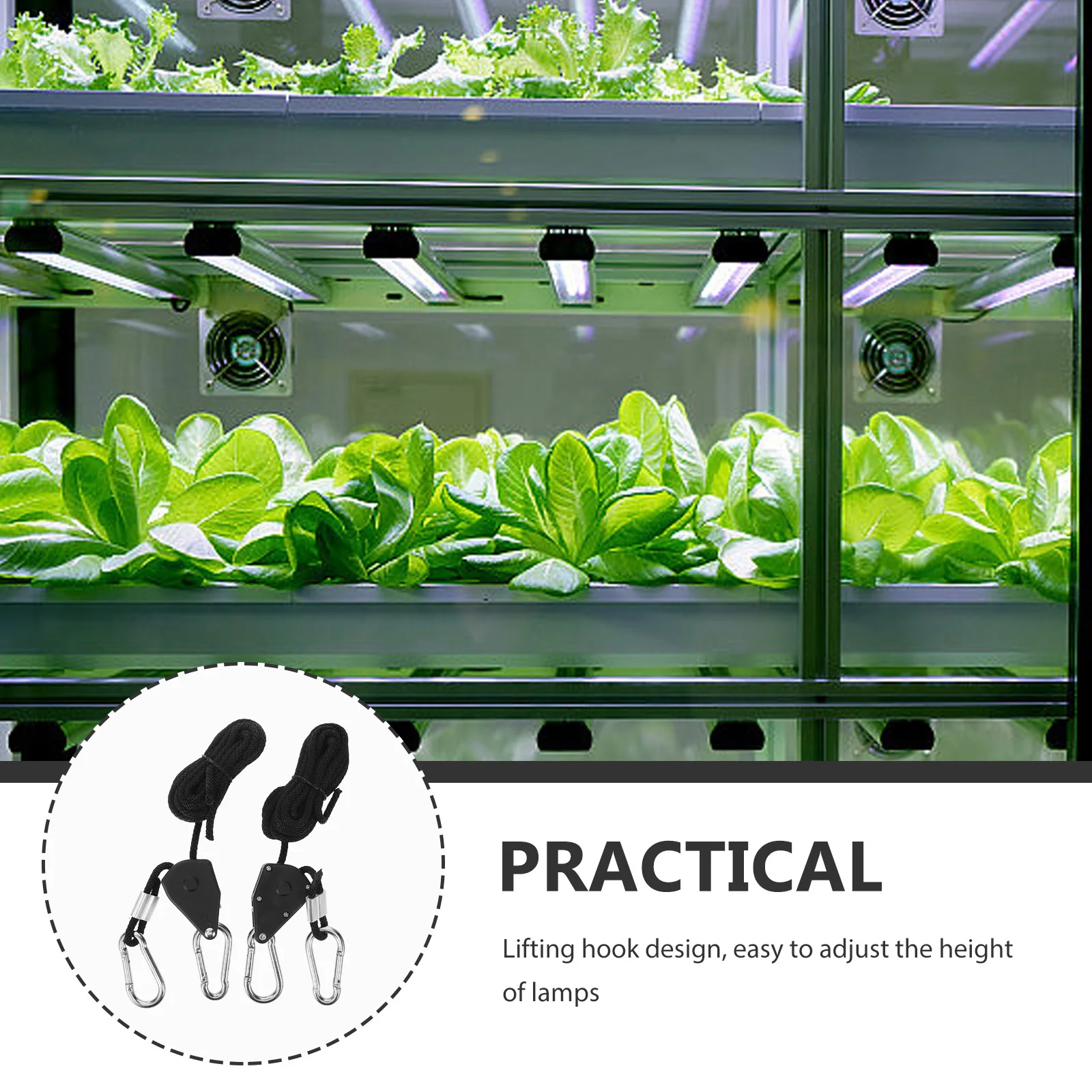 قابل للتعديل حبل شماعات الثقيلة التروس المعدنية السقاطات ل Led تنمو تركيبات الإضاءة سلة معلقة كليب الشماعات