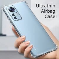 Ultrathin Airbag Phone Case for Xiaomi 12 12S 12T Pro Ultra Lite NE 5G Transparent Air Bag Original Back Cover Xiaomi12 Mi 12X