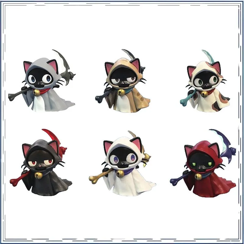 

A Cat Carrying A Sickle Gashapon Collection Ornament Action Figure Model Toys