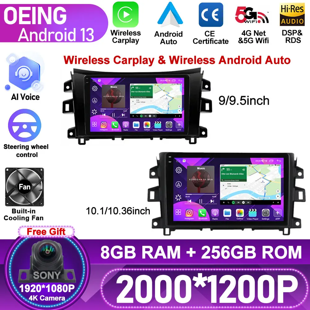 

Android For Nissan NAVARA Frontier NP300 2015 2016 2017 Car Player Video Navigation Radio Multimedia GPS IPS WiFi Bluetooth 5.0