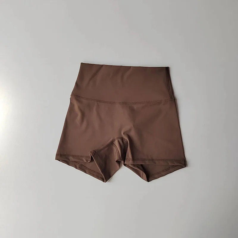Nude Yoga Shorts for Women Running and Slimming Elastic Fitness Quick-drying High Waist Tight Training Dance Three-point Pants image 6