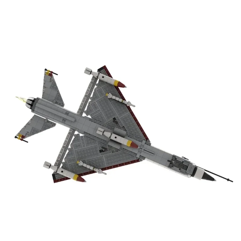Military Aircraft Model Moc Building Bricks MiG 21 Combat Fighter Technology Blocks Gifts Christmas Toys DIY Sets Assembly