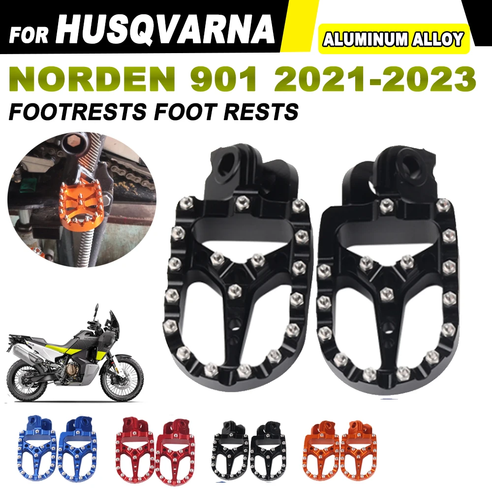 Motorcycle Footrests Foot Rests Footpegs Pegs Pedals for Husqvarna NORDEN 901 NORDEN901 2021 2022 2023 2024 2025 Accessories