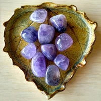 100g Natural Amethyst  Crystals Tumbled Polished Stones Faux Gemstone Bulk, Reiki Healing Stone, Home Decor Rocks 6