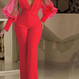 Elegantes Frauenbüro und Overall, Hochzeits -Overall, Bodycon -Pailletten, Langarm, Party -Overalls, Club, 2023 10 Hauptverkaufs -Pailletten -Overalls - №10