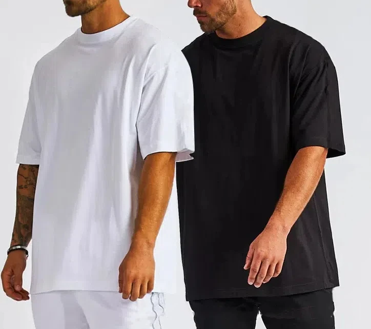

2025 New Men's Heavy-duty Cotton Oversized T-shirt Soft Short Sleeved Casual Streetwear Suitable for Daily and Exercise Fashion