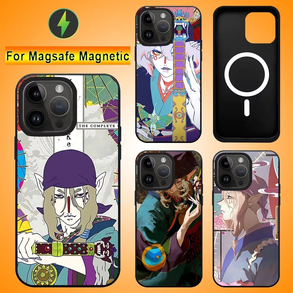 Anime Mononoke Kusuriuri Phone Case For IPhone 15 14 13 16 Pro Max 11 12 Mini Alex Mirror For Magsafe Wireless Charging Cover