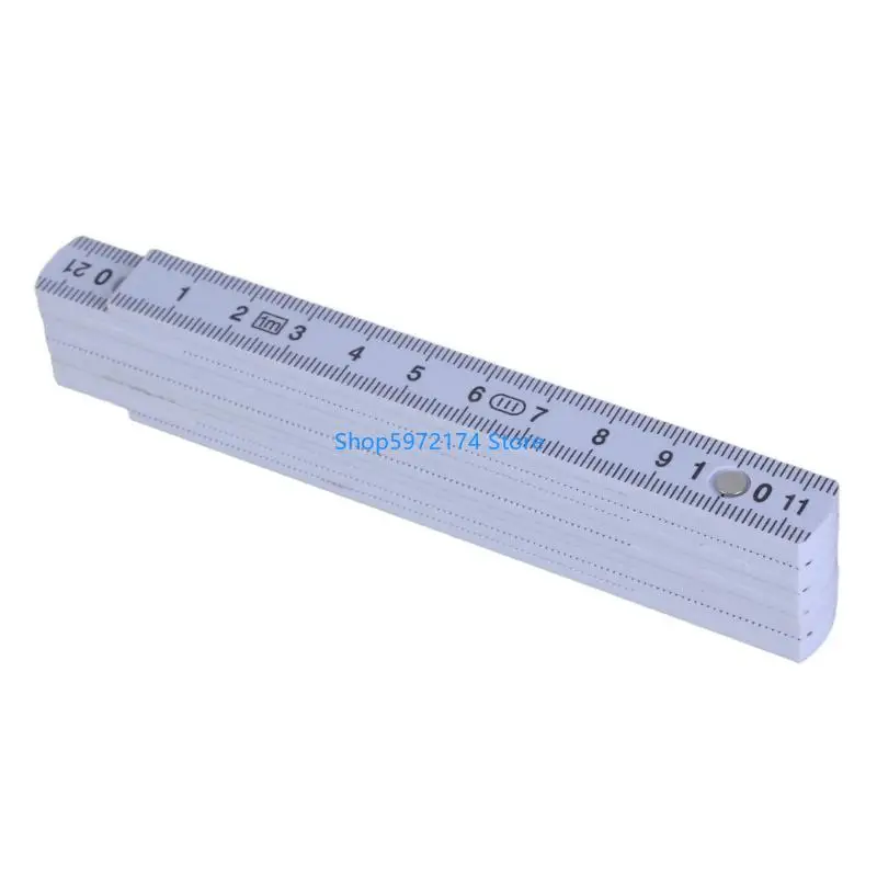Y3NB Easy Carry 1 Meter Foldable Ruler with Metal Rivets Engineering Measurement Device for Home Renovations & Classroom Use
