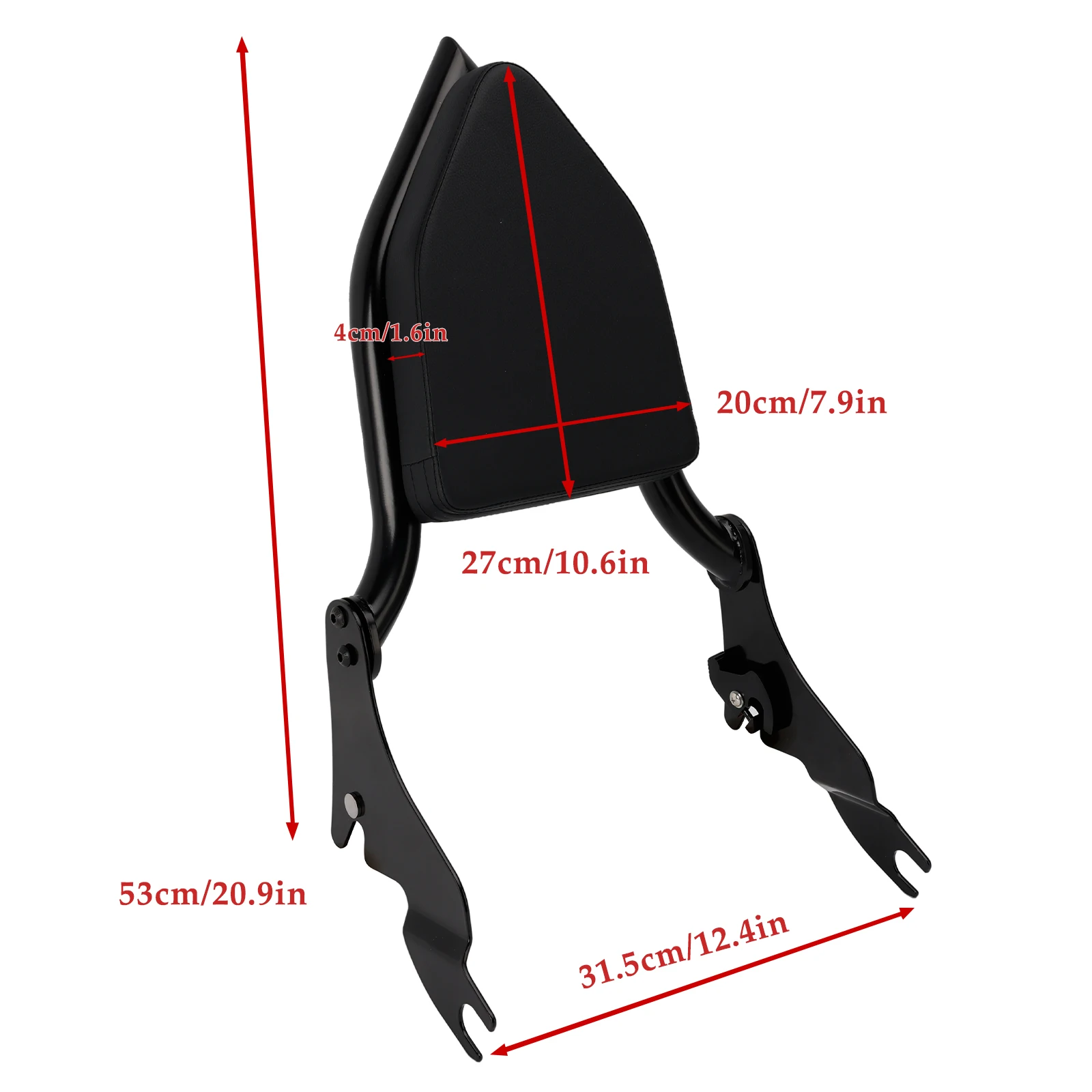 Artudatech Beifahrer-Sissy-Bar-Rückenlehne für ROAD KING 2009-2022 STREET GLIDE 2009-2018 2019 2020 2021 2022 2023 2024 – Detail 2