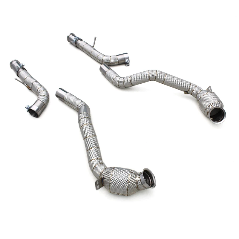 Custom Engine Turbos Catted Downpipe For Mercedes-Benz G63 AMG W464 4.0T 2019-2023 Stainless Steel Header Exhaust System