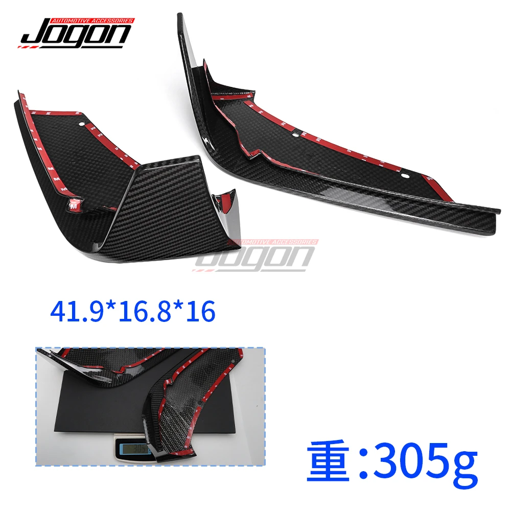 For Corvette C8 Stingray Coupe HTC  Z51 2020-2024 Carbon Fiber Exterior Car Rear Bumper Corner Splitters Cover Trim Accessories