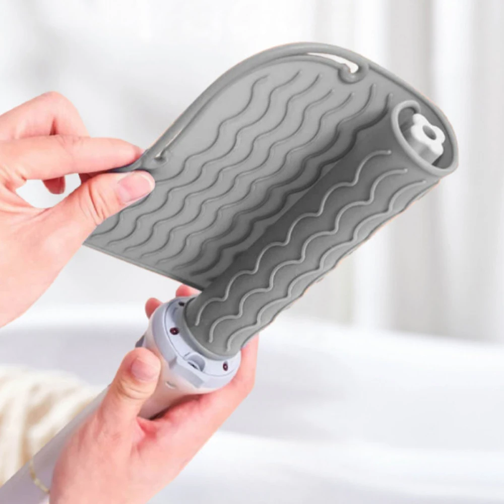 Flat Iron Silicone Mat and Travel Case