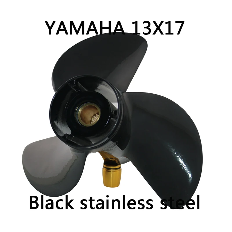 Captain Boat Stainless Steel Propeller 13x17 Fit Yamaha Outboard Engine 75HP 80HP 90HP 115HP 130HP 15 Tooth Spline RH Parts