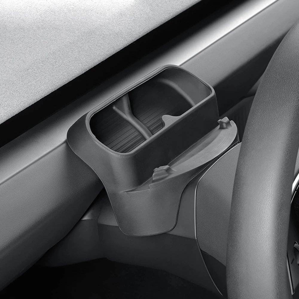 For New Tesla Model Y Juniper 2025 Model 3 Highland Steering Wheel Silicone Mobile Phone Holder Storage Box Sunglasses Stand