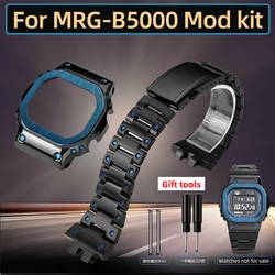 MRG-B5000 Mod kit for Casio G-SHOCK 3501 MRG-B5000BA-1 stainless steel case bezel bracelet Metal strap Special case watchband