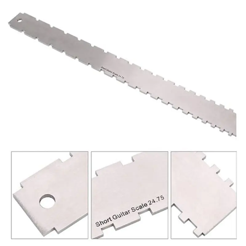 ABXZ Guitar Bass Neck Notched Straight Edge Fret Rocker String Action Ruler Luthier Tool Set