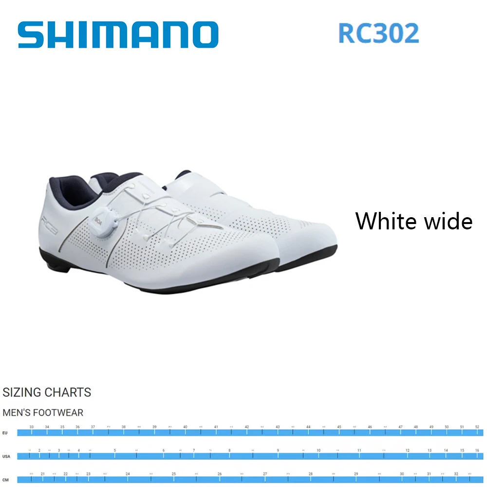 Nieuwe SHIMANO SH-RC302 RC3 RC300 Glasvezelversterkte Nylon Bodem Racefiets Fiets Zelfsluitende Fietsschoenen Lock Schoenen