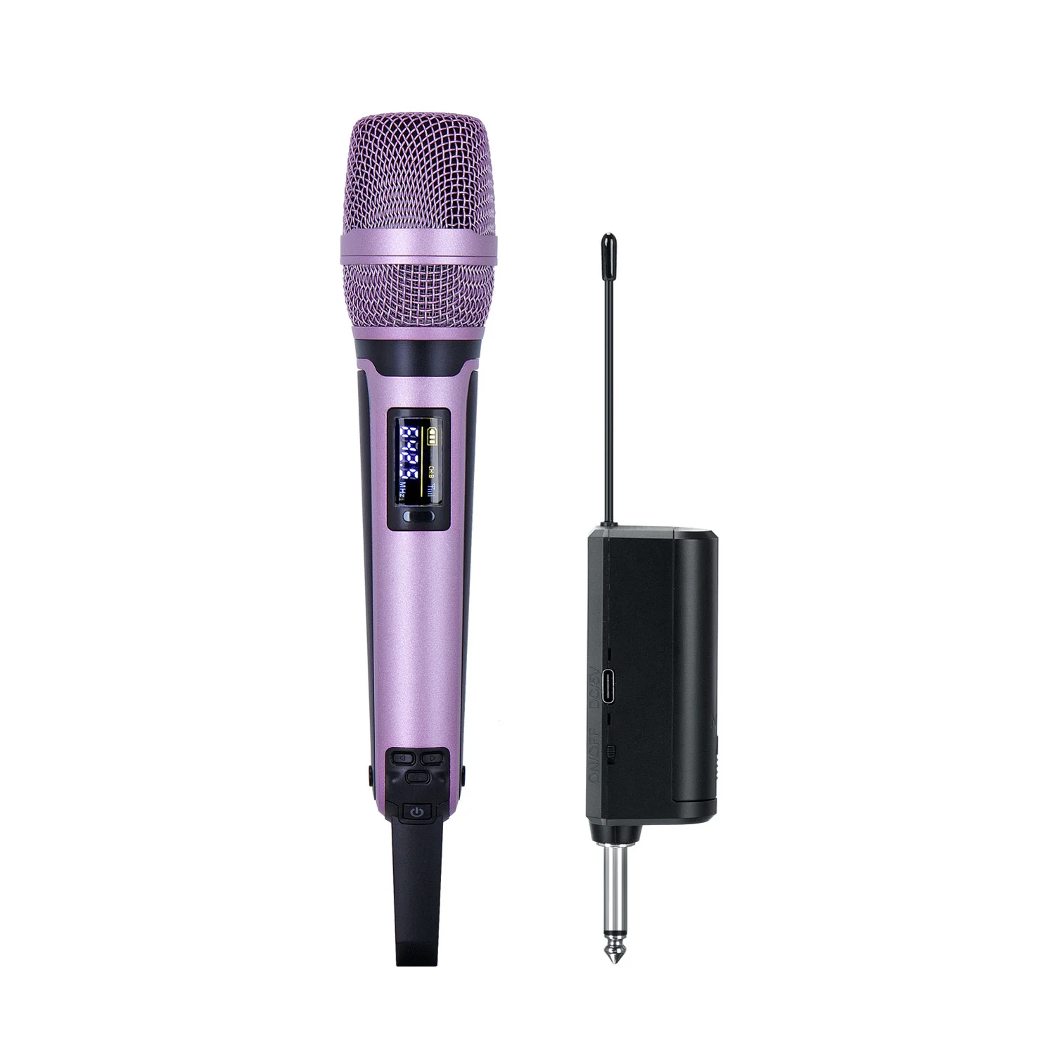 GAW-SKM9000A Oplaadbare draadloze dynamische handheld vocale karaokemicrofoon Professionele microfoon