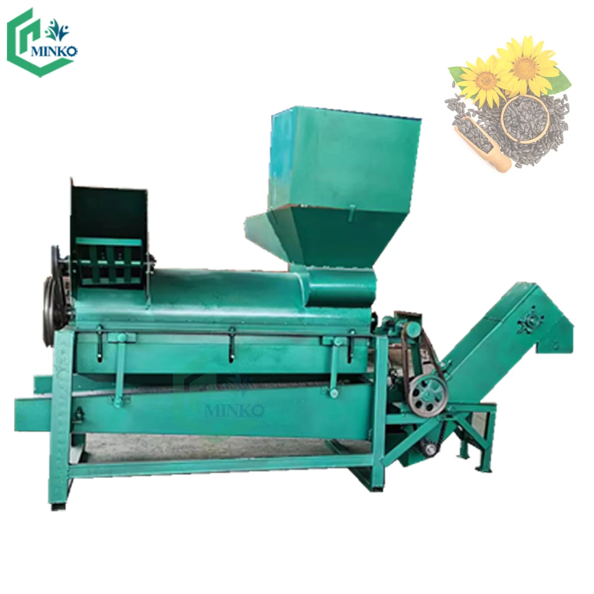 

Small sunflower seed sheller machine moringa seed shelling peeling shell remove sunflower seeds huller