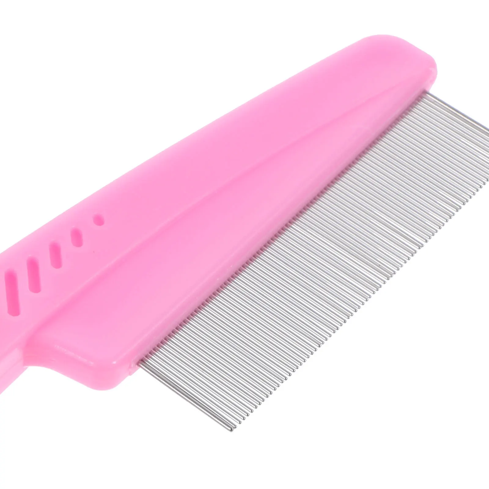 

stainless steel fine tooth comb for cat grooming dandruff removal pet hair brush metal detangling tool flat top clipper for kids