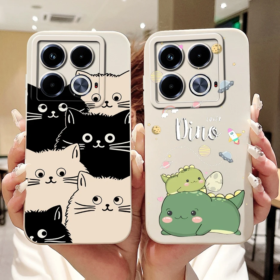 For Infinix Note 40 Case X6853 Cute Fashion Cartoon Cover Soft TPU Shell For Infinix Note 40 Pro Plus Note40 Pro Phone Case Bags